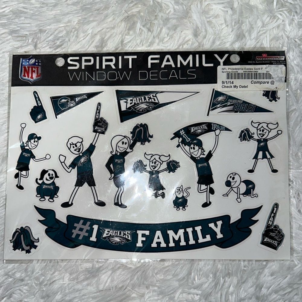 NFL eagles window decals NWT